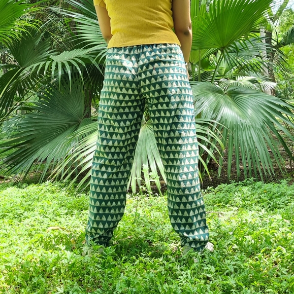 Hand block printed cotton lowers - Picture 3 of 3